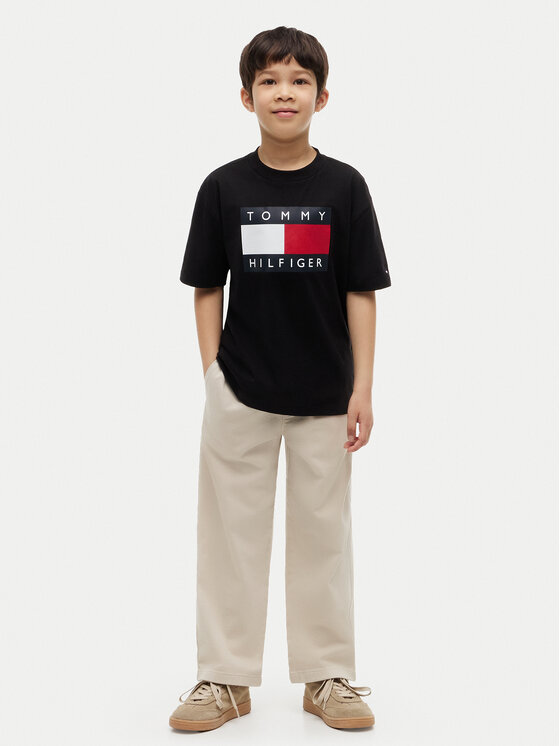 Tommy Hilfiger Tommy Hilfiger Camiseta Heritage KB0KB10340 Negro Regular Fit