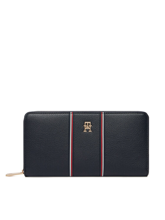 Tommy Hilfiger Peňaženka Tommy Hilfiger Th Icon Lrg Za Corp AW0AW18654 Tmavomodrá