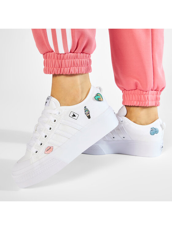 adidas Sneakers adidas NIzza Platform J FY2531 Alb