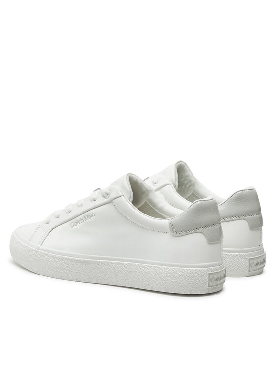 Calvin Klein Snīkeri Calvin Klein Vulc Lace Up Texture Fox - Lth HW0HW02439 Balts