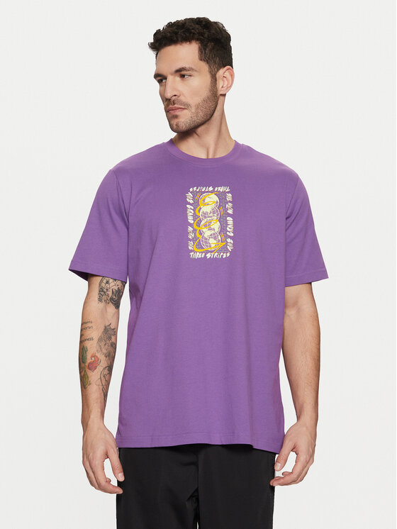 adidas adidas Футболка Trefoil Series JP4498 Фіолетовий Regular Fit