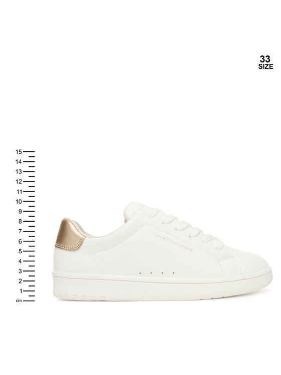 Tommy Hilfiger Sneakersy Tommy Hilfiger Low Cut Lace Up Sneaker T3A9-33976-1355 S Biela