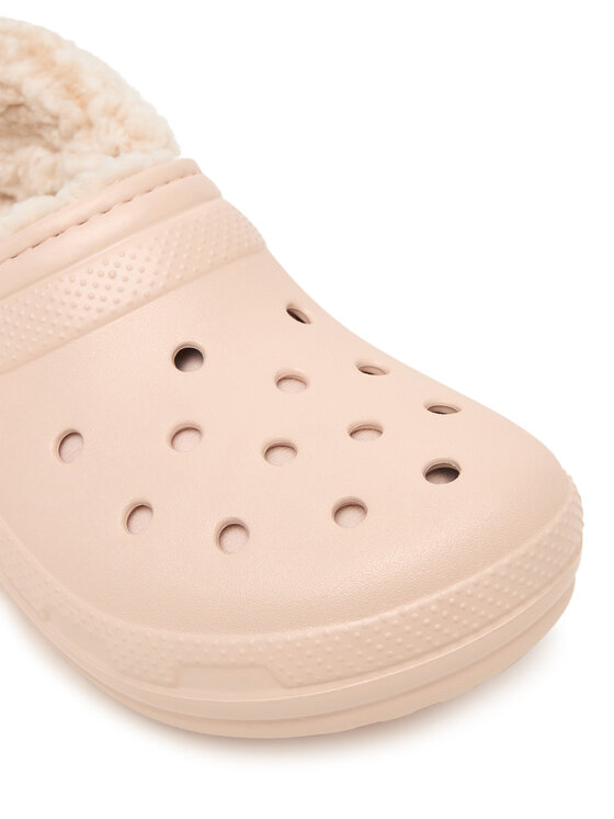 Crocs Шльопанці Crocs Classic Fleece Lined Clog Quartz 211396 Рожевий