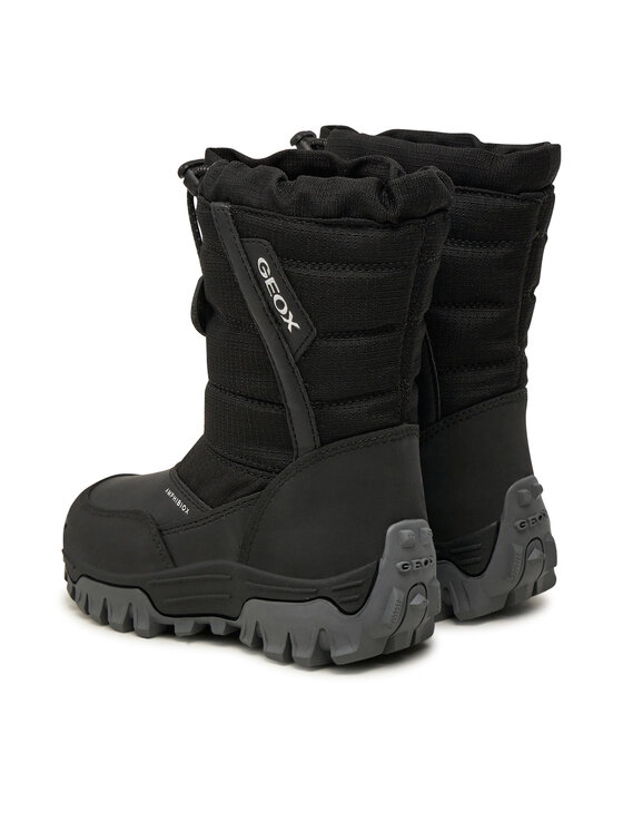 Geox Śniegowce Geox J Himalaya Boy B Abx J26FRA 0FU54 C9999 M Czarny