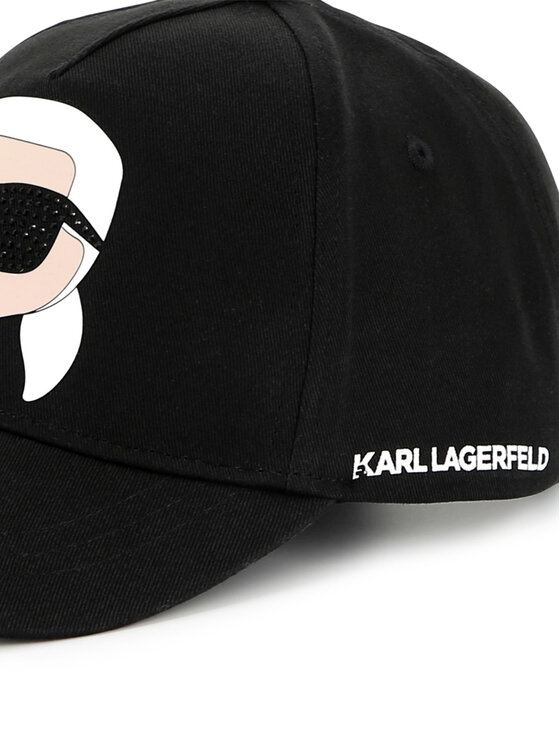 KARL LAGERFELD Kapa s šiltom KARL LAGERFELD Z30387 Črna
