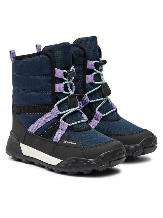 Geox Śniegowce Geox Trekkyup J46M7F 0FU50 C4267 S Granatowy