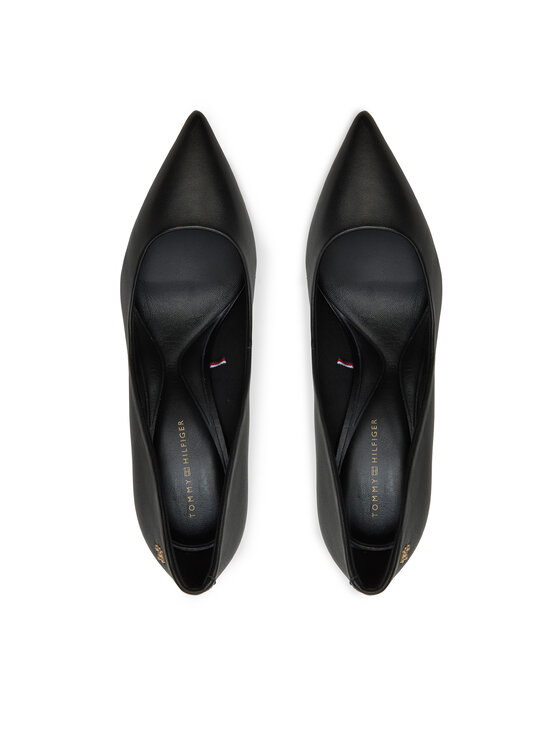 Tommy Hilfiger Magassarkú Tommy Hilfiger Essential Pointed Pump FW0FW07533 Fekete