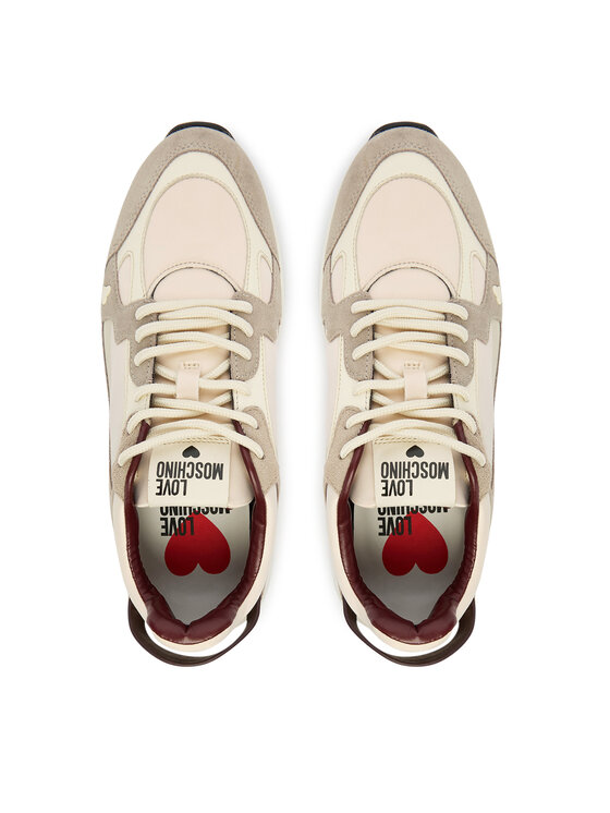 LOVE MOSCHINO Sneakersy LOVE MOSCHINO JA15415G0NINE10A Béžová