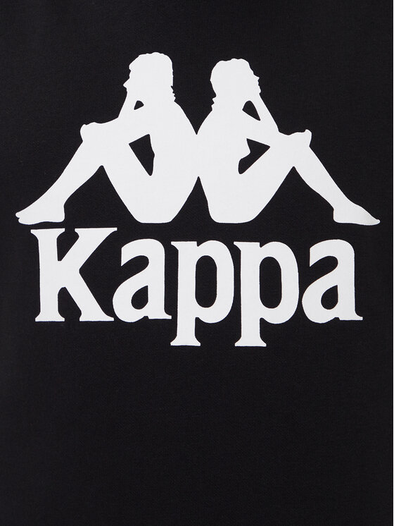 Kappa Kappa Felpa Malmo 3 341M43W Nero Regular Fit