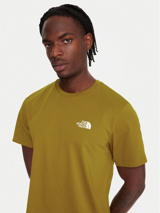 The North Face The North Face Camiseta Simple Dome NF0A87NG Amarillo Regular Fit