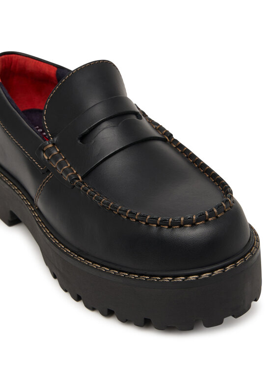 Tommy Jeans Loferi Tommy Jeans Archive '01 Loafer Leather EN0EN03005 Melns