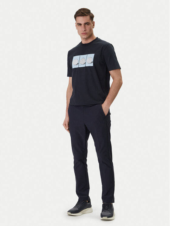 BOSS BOSS Camiseta Terrace Photo 50559353 Azul marino Relaxed Fit