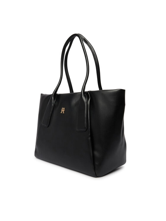 Tommy Hilfiger Ročna torba Tommy Hilfiger Th Essential Tote AW0AW18374 Črna
