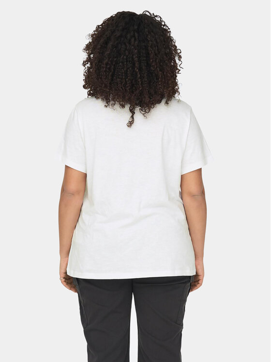 ONLY Carmakoma ONLY Carmakoma Футболка 15285965 Білий Regular Fit