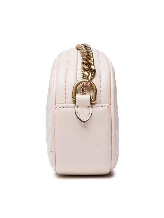 Tory Burch Torebka Tory Burch Kira Chevron Small Camera Bag 90450 Beżowy