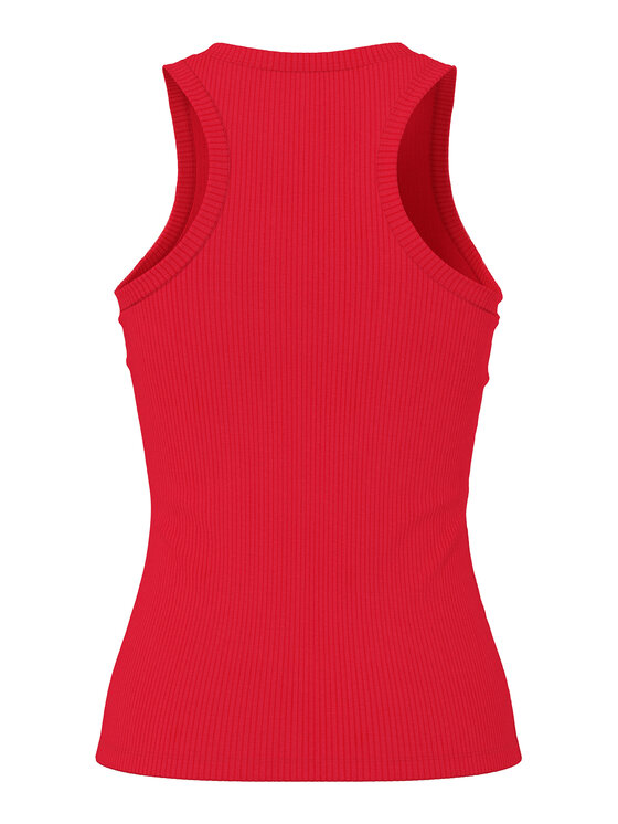 Pieces Pieces Τοπ Ruka 17133673 Κόκκινο Slim Fit