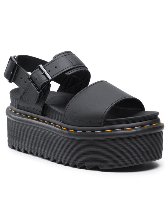 Dr. Martens Босоніжки Dr. Martens Voss Quad 26725001 Чорний