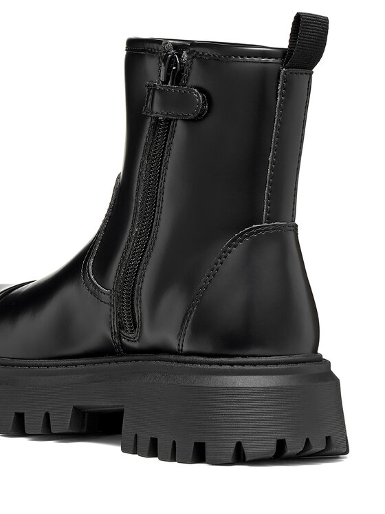 Geox Bokacsizma Geox J Maquinnens Girl J66M6B 000CN C9999 M Fekete