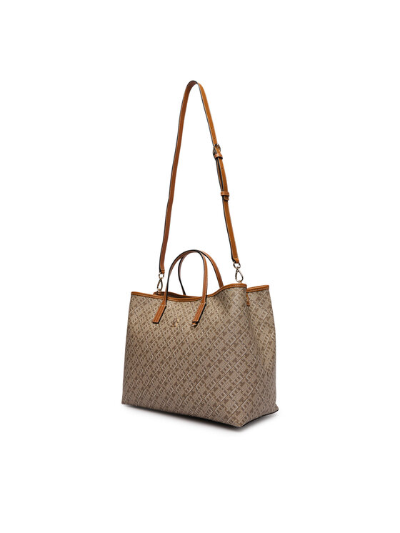 Tommy Hilfiger Torebka Tommy Hilfiger Th Monoplay Satchel AW0AW19173 Beżowy