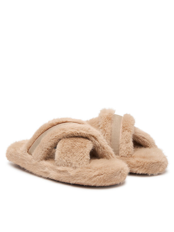 Tommy Hilfiger Kapcie Tommy Hilfiger Th Feminine House Shoes FW0FW09615 Beżowy