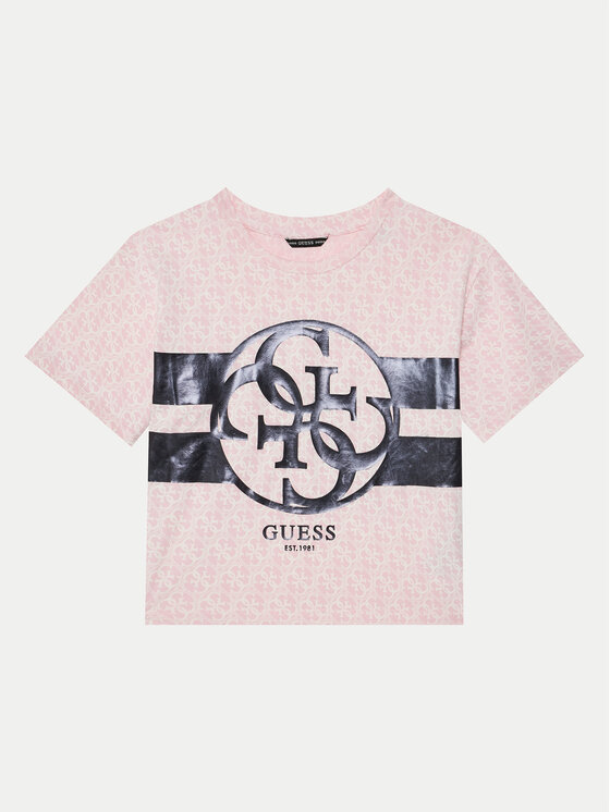Guess Guess Футболка J5RI04 K6YW4 Рожевий Regular Fit