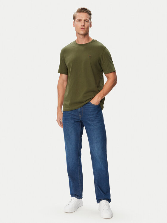 Tommy Hilfiger Tommy Hilfiger Camiseta Ess Seasonal MW0MW39995 Caqui Regular Fit