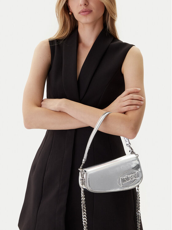 Just Cavalli Kabelka Just Cavalli 79RA4BZ3 Strieborná