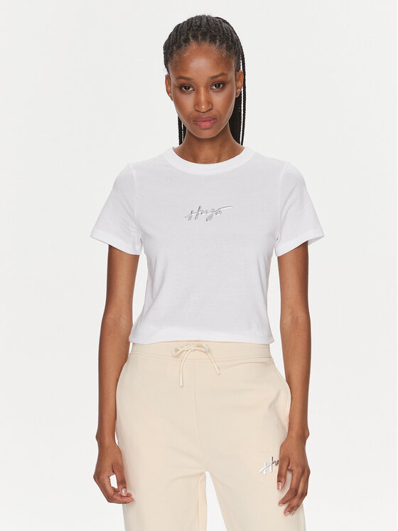 HUGO Hugo Футболка Classic 50508289 Білий Regular Fit