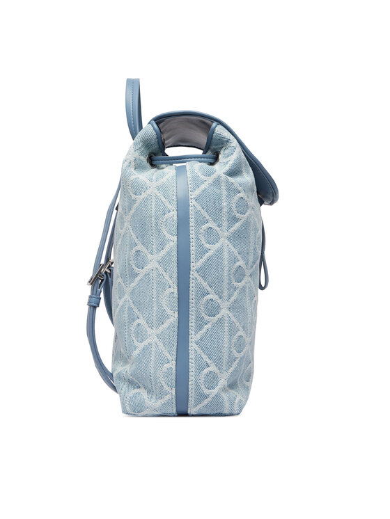 Calvin Klein Раница Calvin Klein Emblem Aop Denim Backpack LV04F3508G Син