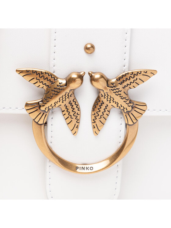 PINKO Rankinė Pinko Love Classic Icon Simply 4 C AI 21-22 PLTT 1P22A6 Y6XT Balta