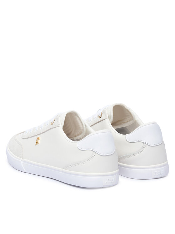 Tommy Hilfiger Snīkeri Tommy Hilfiger Th Chic Low Vulc FW0FW09391 Krēmkrāsas