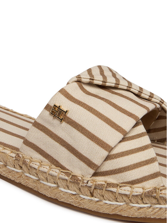 Tommy Hilfiger Ciabatte Tommy Hilfiger Canvas FW0FW09140 Beige