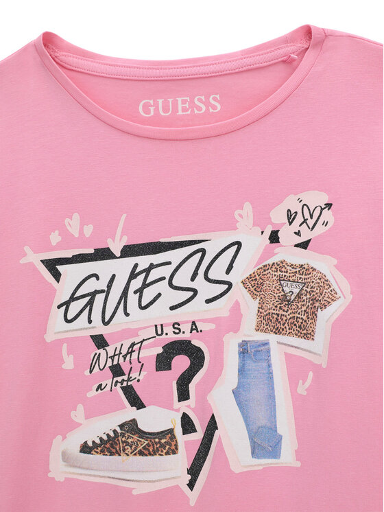 Guess Guess Camiseta J6YI02 K3667 Rosa Regular Fit