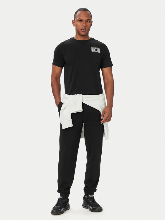 Kappa Kappa Camiseta 322P14W Negro Regular Fit
