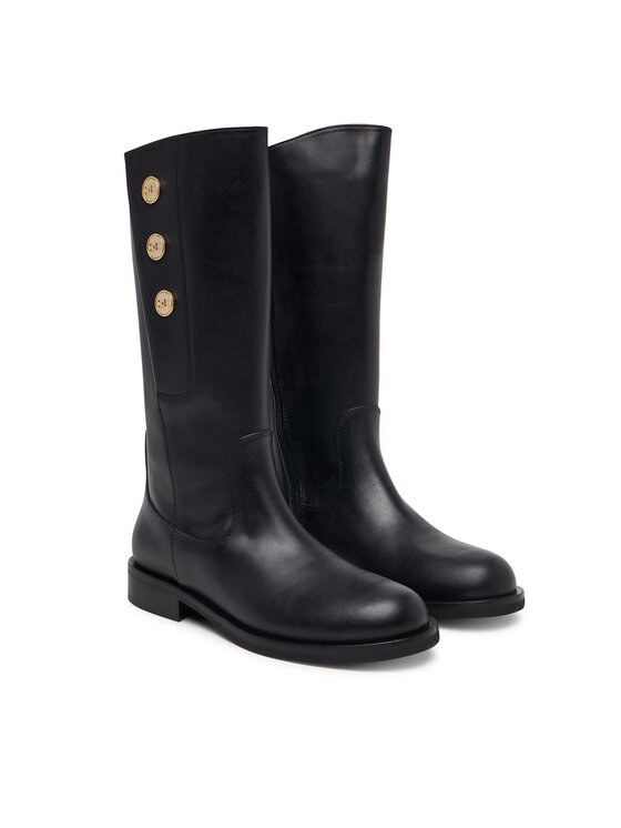 Elisabetta Franchi Oficerki Elisabetta Franchi F4A6-E0744-1251 Czarny