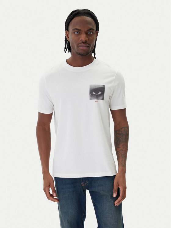 HUGO HUGO Camiseta Deyss 50553755 Beis Regular Fit