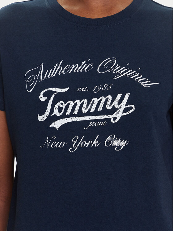 Tommy Jeans Tommy Jeans T-shirt Essential DW0DW21404 Blu scuro Regular Fit