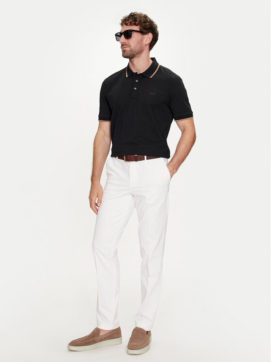 BOSS Boss Поло Parlay 190 50494697 Чорний Regular Fit