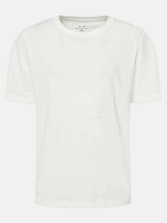 Armani Exchange Armani Exchange Футболка 6DZTLN ZJ9JZ 1116 Білий Regular Fit