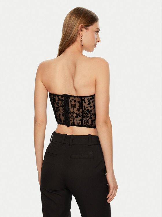 ACCESS FASHION ACCESS FASHION Top 44-2235-362 Črna Slim Fit