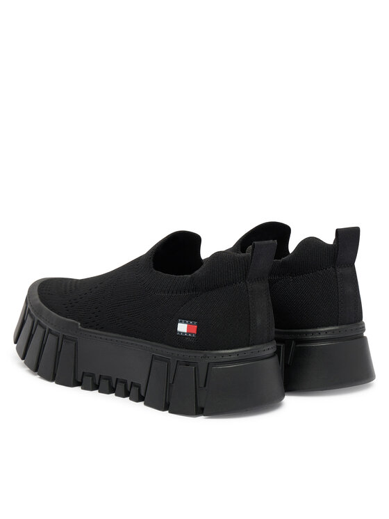Tommy Jeans Αθλητικά Tommy Jeans Tjw Chunky Knit Sneaker EN0EN03014 Μαύρο