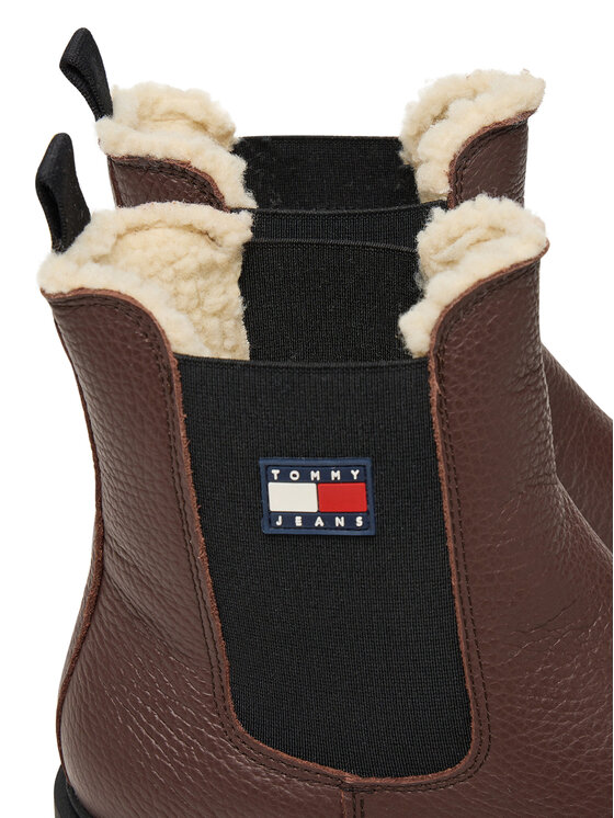 Tommy Jeans Sztyblety Tommy Jeans Tjw Chelsea Boot Wl EN0EN02826 Brązowy