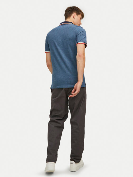 Jack & Jones Jack & Jones Поло Paulos 12136668 Голубий Slim Fit