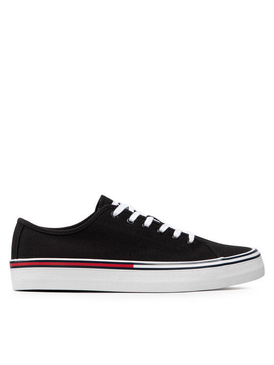 Tommy Jeans Πάνινα παπούτσια Tommy Jeans Essential Low Cut EM0EM00962 Μαύρο