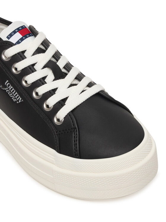 Tommy Jeans Tenisice Tommy Jeans Tjw Flatform Sneaker Ltr EN0EN02964 Crna