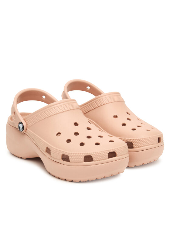 Crocs Шльопанці Crocs Classic Platform Clog 206750 Бежевий