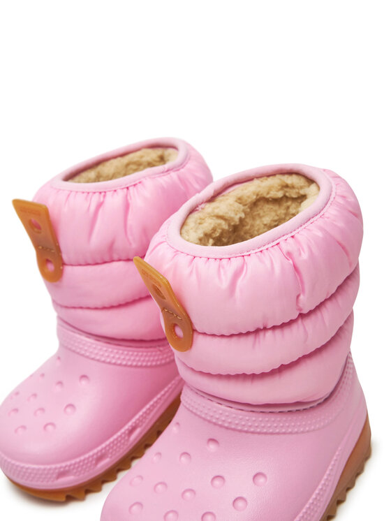 Crocs Sněhule Crocs Classic Neo Puff Boot T 207683 Růžová
