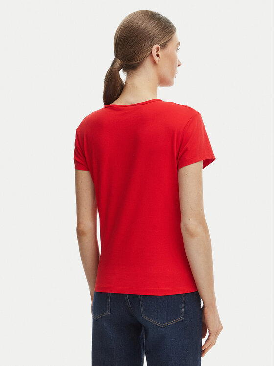 Tommy Hilfiger Tommy Hilfiger Camiseta WW0WW48710 Naranja Slim Fit