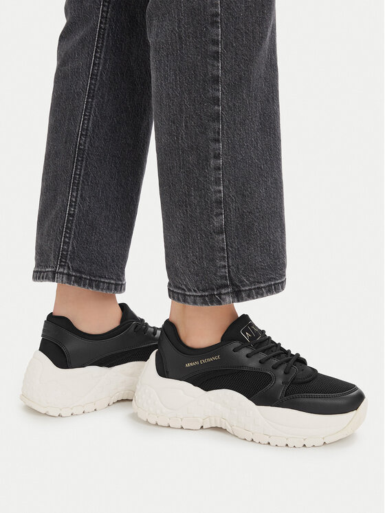 Armani Exchange Sneakersy Armani Exchange XW002227 AF21430 UC001 Černá