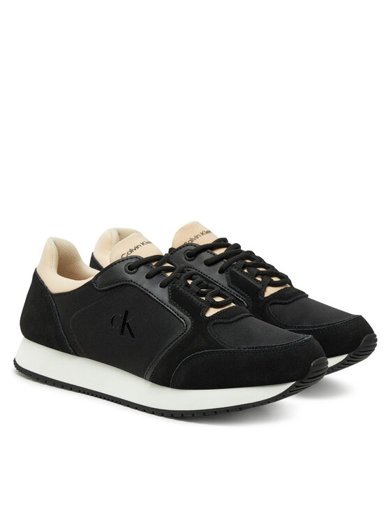 Calvin Klein Jeans Sneakers Calvin Klein Jeans Runner Laceup Low Mg Media YW0YW01644 Negru
